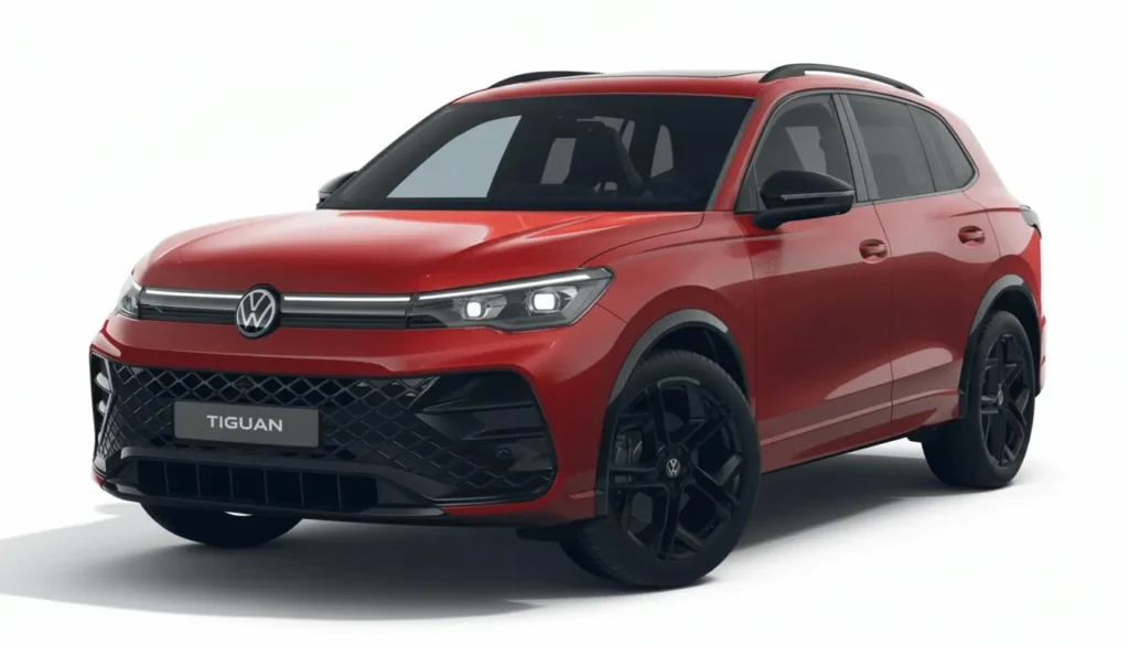 Volkswagen Tiguan eHybrid 2025, SUV híbrido plug-in com autonomia de até 121 km, ideal para viagens longas e uso urbano.