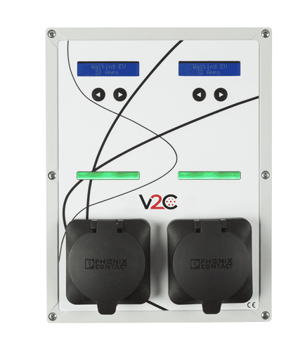 Posto de carregamento de painéis fotovoltaicos
