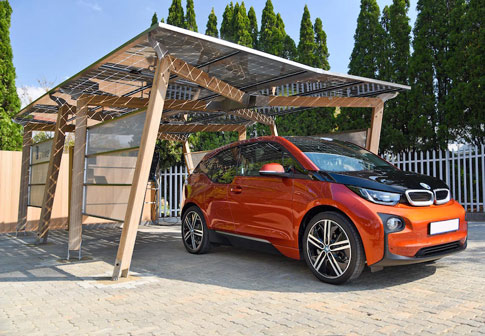 Wallbox solar para carregar carros elétricos